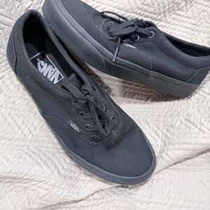 Vans women’s  All-Black Canvas Sneakers